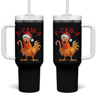 Christmas F Caw F Tumbler With Handle Funny Chicken Meme - Wonder Print Shop