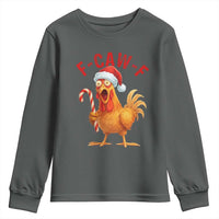 Christmas F Caw F Youth Sweatshirt Funny Chicken Meme - Wonder Print Shop