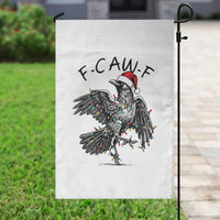 Christmas F Caw F Garden Flag Funny Black Crow Meme - Wonder Print Shop