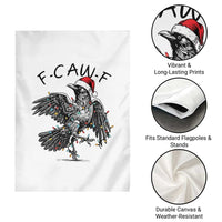 Christmas F Caw F Garden Flag Funny Black Crow Meme - Wonder Print Shop