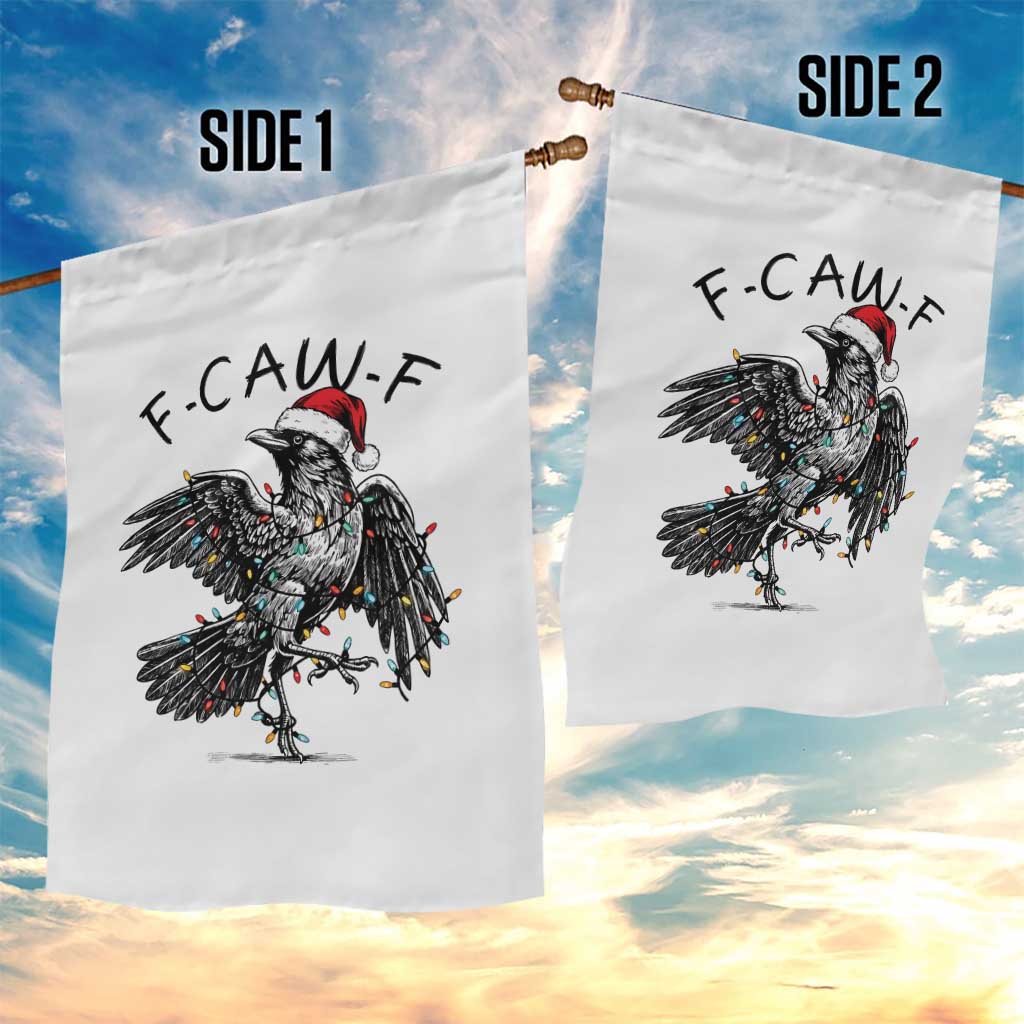 Christmas F Caw F Garden Flag Funny Black Crow Meme - Wonder Print Shop