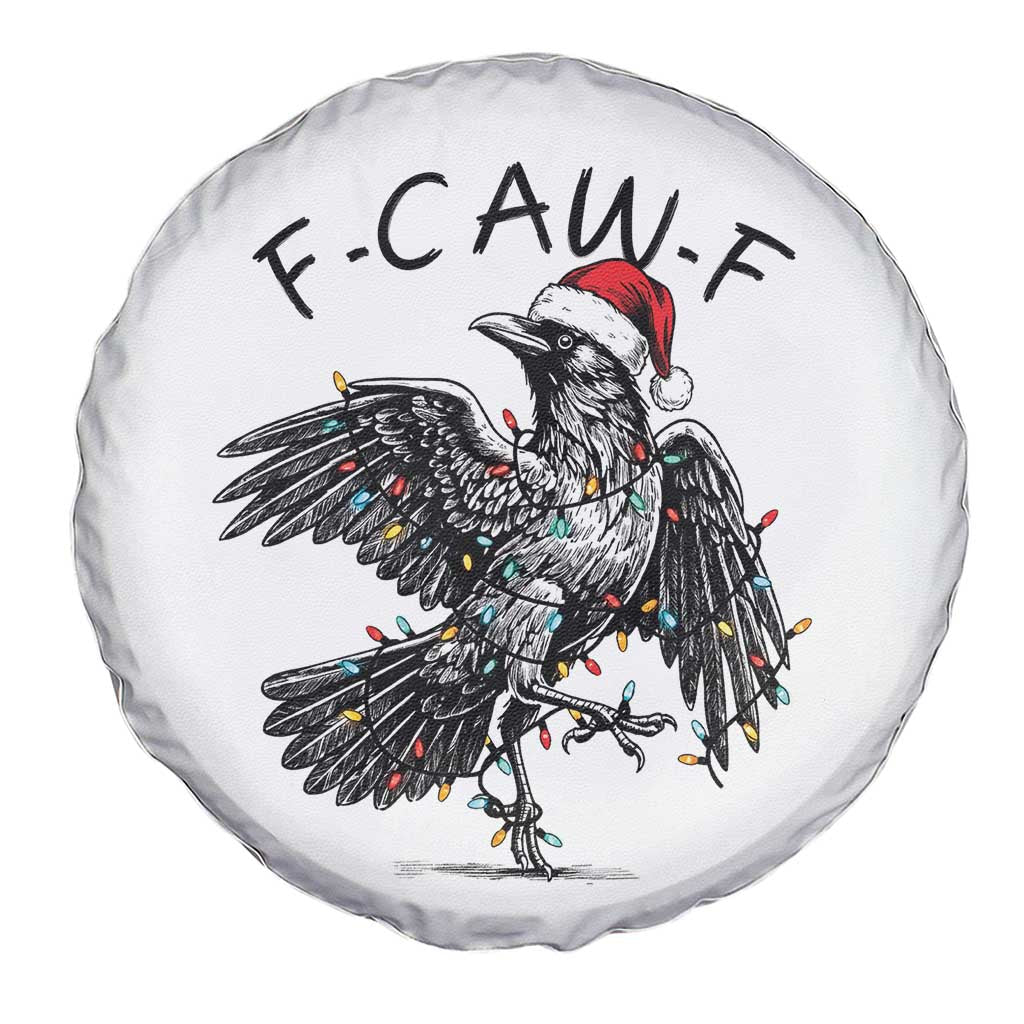 Christmas F Caw F Spare Tire Cover Funny Black Crow Meme - Wonder Print Shop