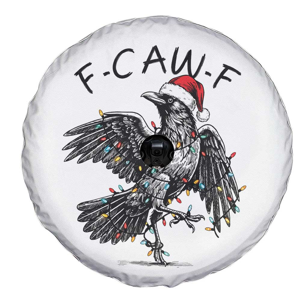 Christmas F Caw F Spare Tire Cover Funny Black Crow Meme - Wonder Print Shop