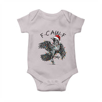 Christmas F Caw F Baby Onesie Funny Black Crow Meme - Wonder Print Shop