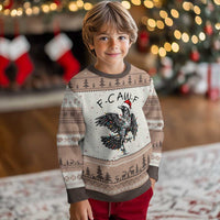Xmas F Caw F Ugly Christmas Sweater Funny Black Crow Meme - Wonder Print Shop