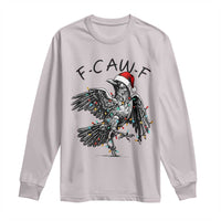 Christmas F Caw F Long Sleeve Shirt Funny Black Crow Meme - Wonder Print Shop