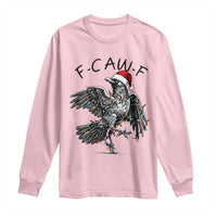 Christmas F Caw F Long Sleeve Shirt Funny Black Crow Meme - Wonder Print Shop