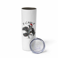 Christmas F Caw F Skinny Tumbler Funny Black Crow Meme - Wonder Print Shop