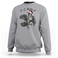 Christmas F Caw F Sweatshirt Funny Black Crow Meme - Wonder Print Shop