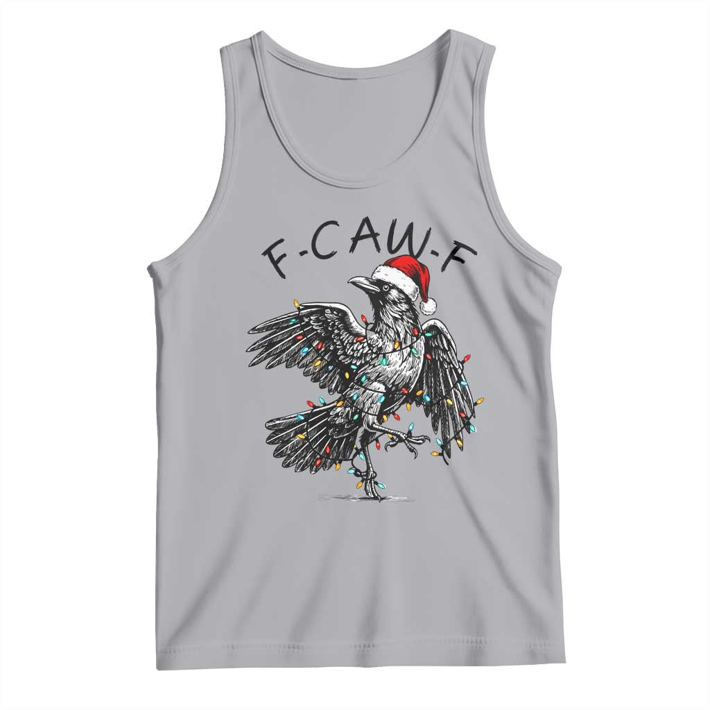 Christmas F Caw F Tank Top Funny Black Crow Meme - Wonder Print Shop