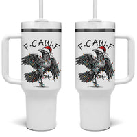 Christmas F Caw F Tumbler With Handle Funny Black Crow Meme - Wonder Print Shop