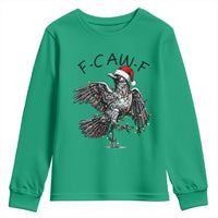 Christmas F Caw F Youth Sweatshirt Funny Black Crow Meme - Wonder Print Shop