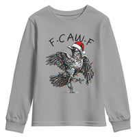 Christmas F Caw F Youth Sweatshirt Funny Black Crow Meme - Wonder Print Shop