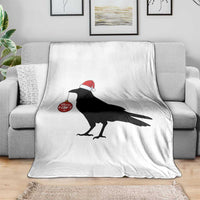 Christmas F Caw F Throw Blanket Funny Black Crow Merry Xmas - Wonder Print Shop
