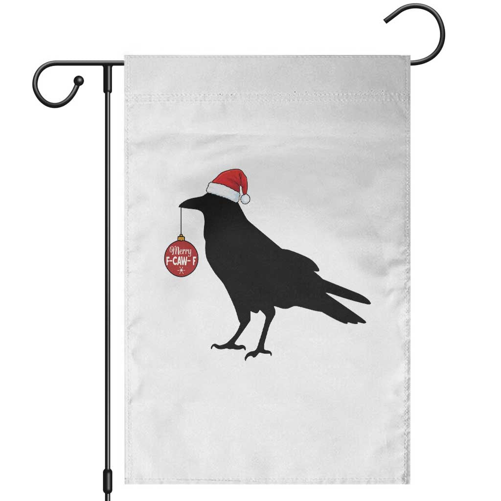 Christmas F Caw F Garden Flag Funny Black Crow Merry Xmas - Wonder Print Shop