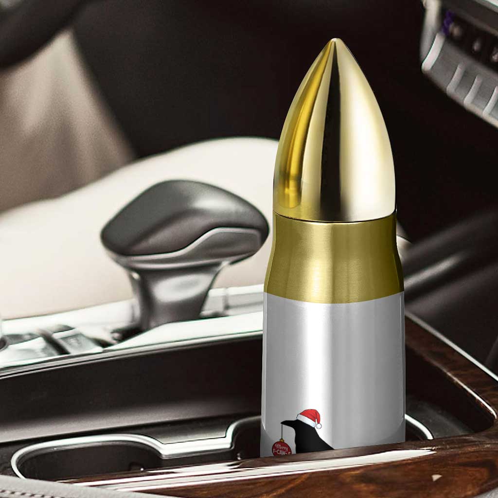 Christmas F Caw F Bullet Tumbler Funny Black Crow Merry Xmas - Wonder Print Shop