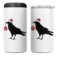 Christmas F Caw F 4 in 1 Can Cooler Tumbler Funny Black Crow Merry Xmas - Wonder Print Shop