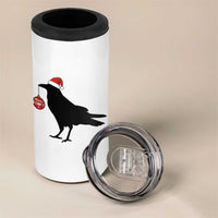 Christmas F Caw F 4 in 1 Can Cooler Tumbler Funny Black Crow Merry Xmas - Wonder Print Shop