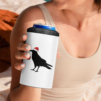 Christmas F Caw F 4 in 1 Can Cooler Tumbler Funny Black Crow Merry Xmas - Wonder Print Shop