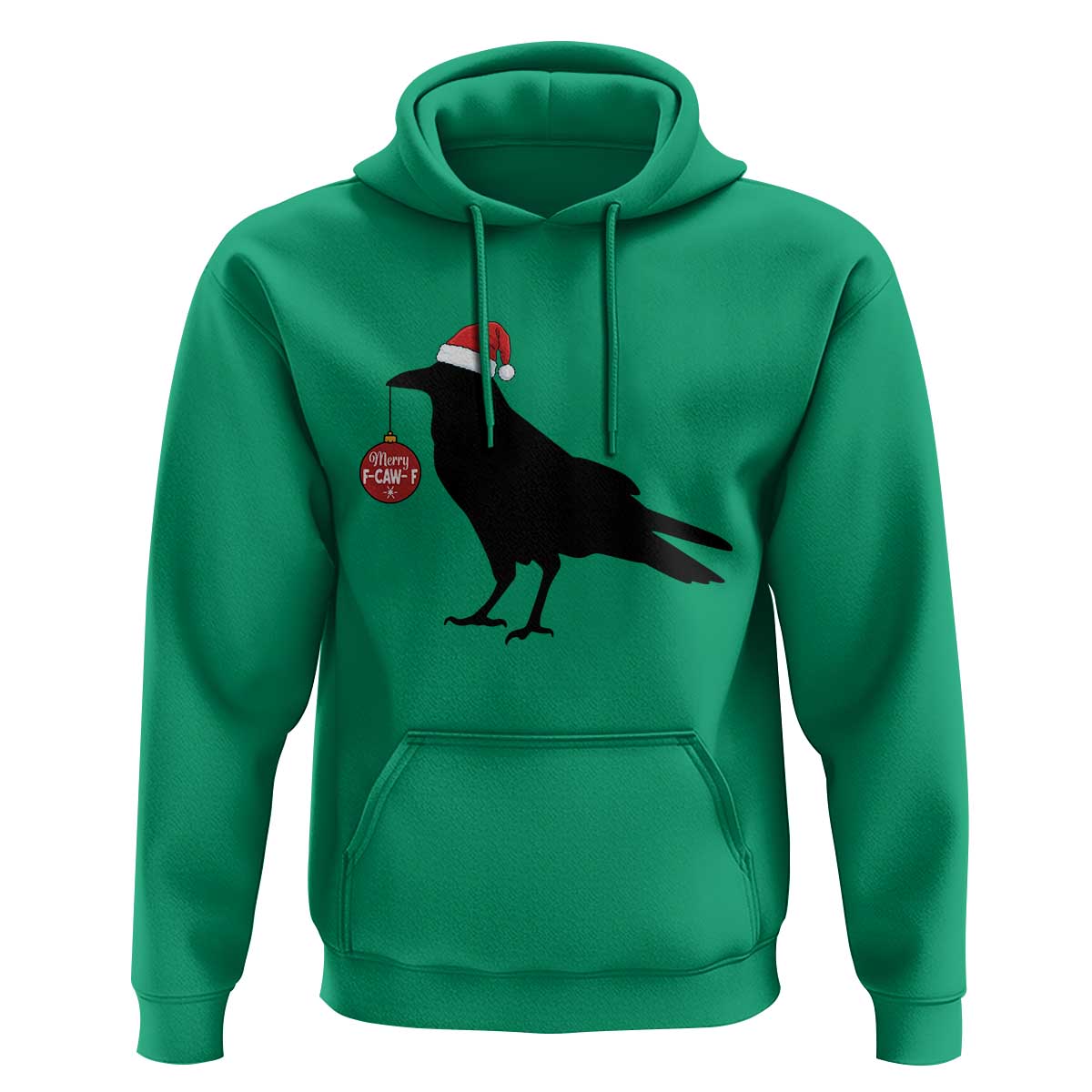 Christmas F Caw F Hoodie Funny Black Crow Merry Xmas - Wonder Print Shop