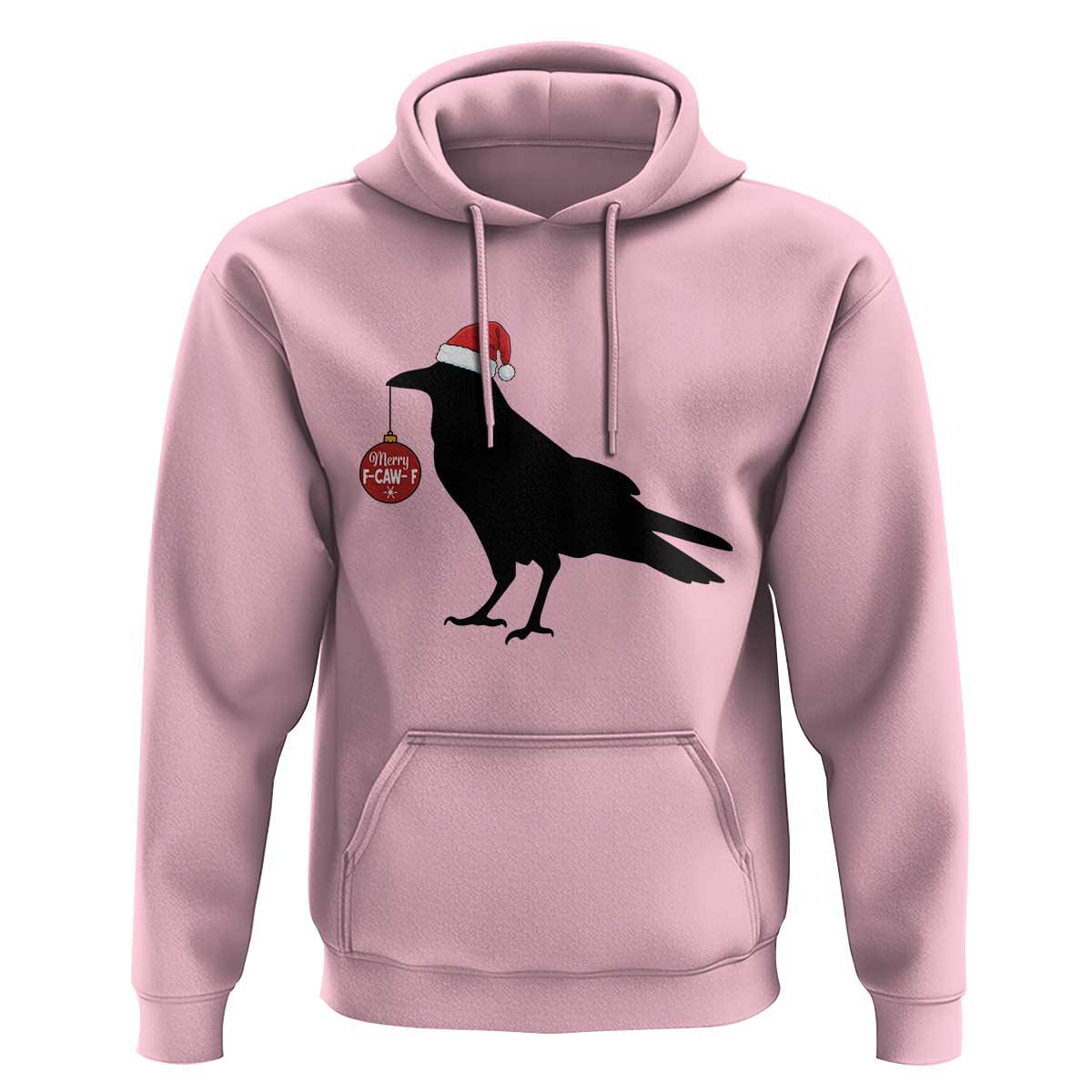 Christmas F Caw F Hoodie Funny Black Crow Merry Xmas - Wonder Print Shop