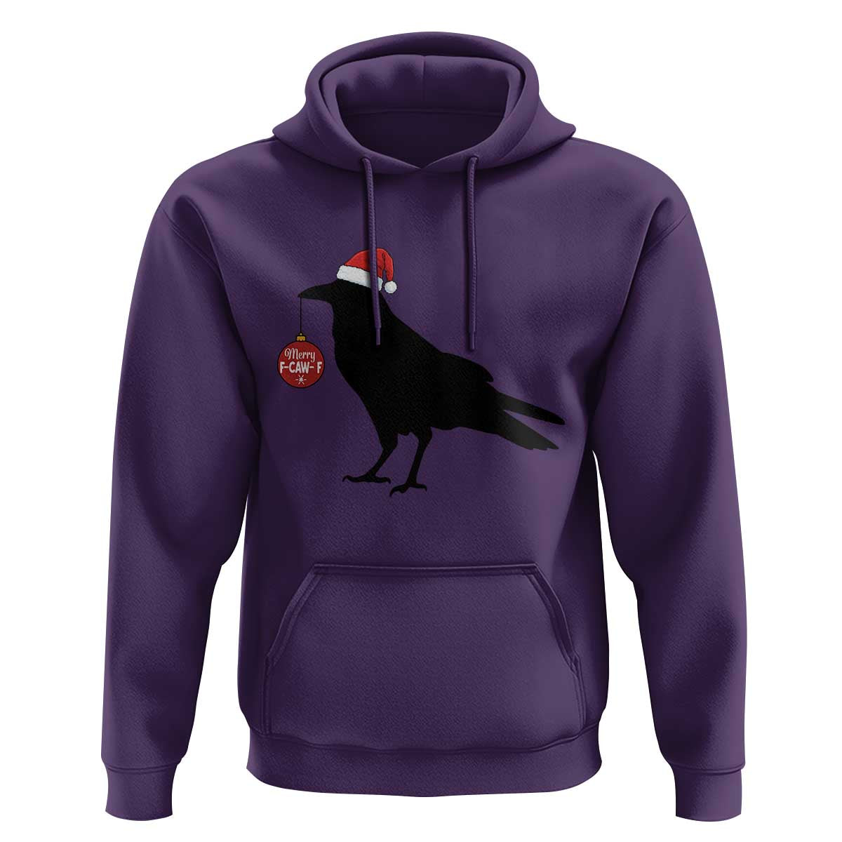 Christmas F Caw F Hoodie Funny Black Crow Merry Xmas - Wonder Print Shop