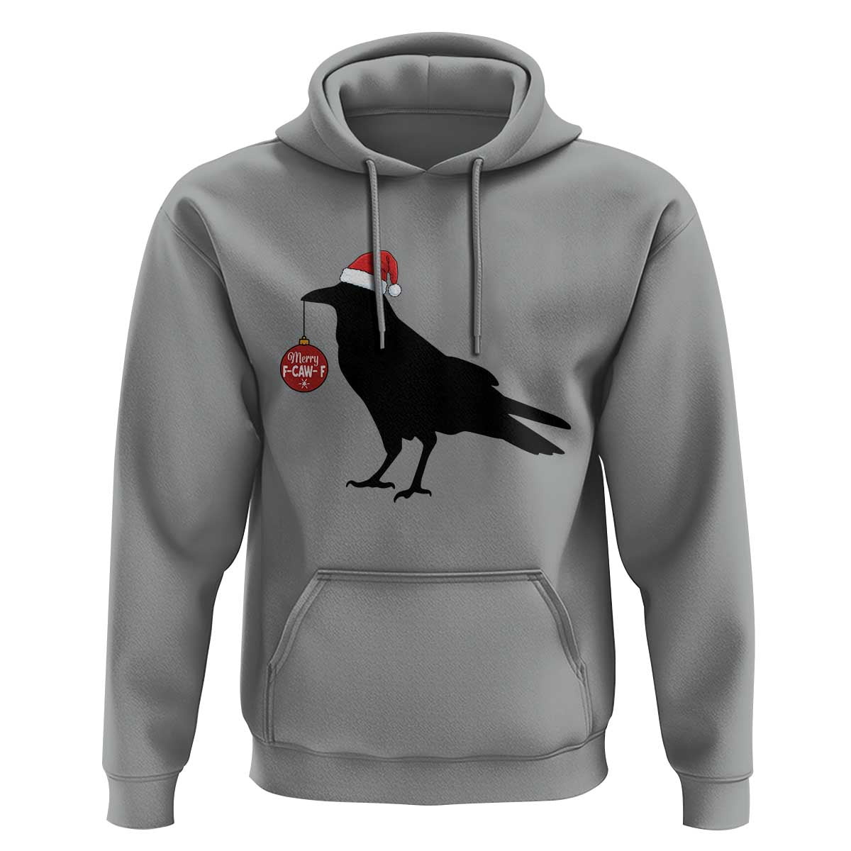 Christmas F Caw F Hoodie Funny Black Crow Merry Xmas - Wonder Print Shop