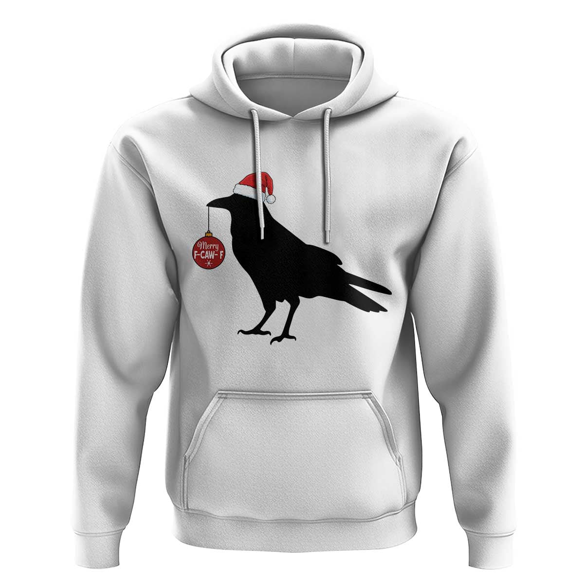 Christmas F Caw F Hoodie Funny Black Crow Merry Xmas - Wonder Print Shop