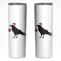 Christmas F Caw F Skinny Tumbler Funny Black Crow Merry Xmas - Wonder Print Shop
