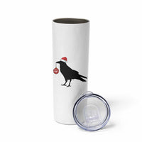 Christmas F Caw F Skinny Tumbler Funny Black Crow Merry Xmas - Wonder Print Shop
