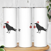 Christmas F Caw F Skinny Tumbler Funny Black Crow Merry Xmas - Wonder Print Shop