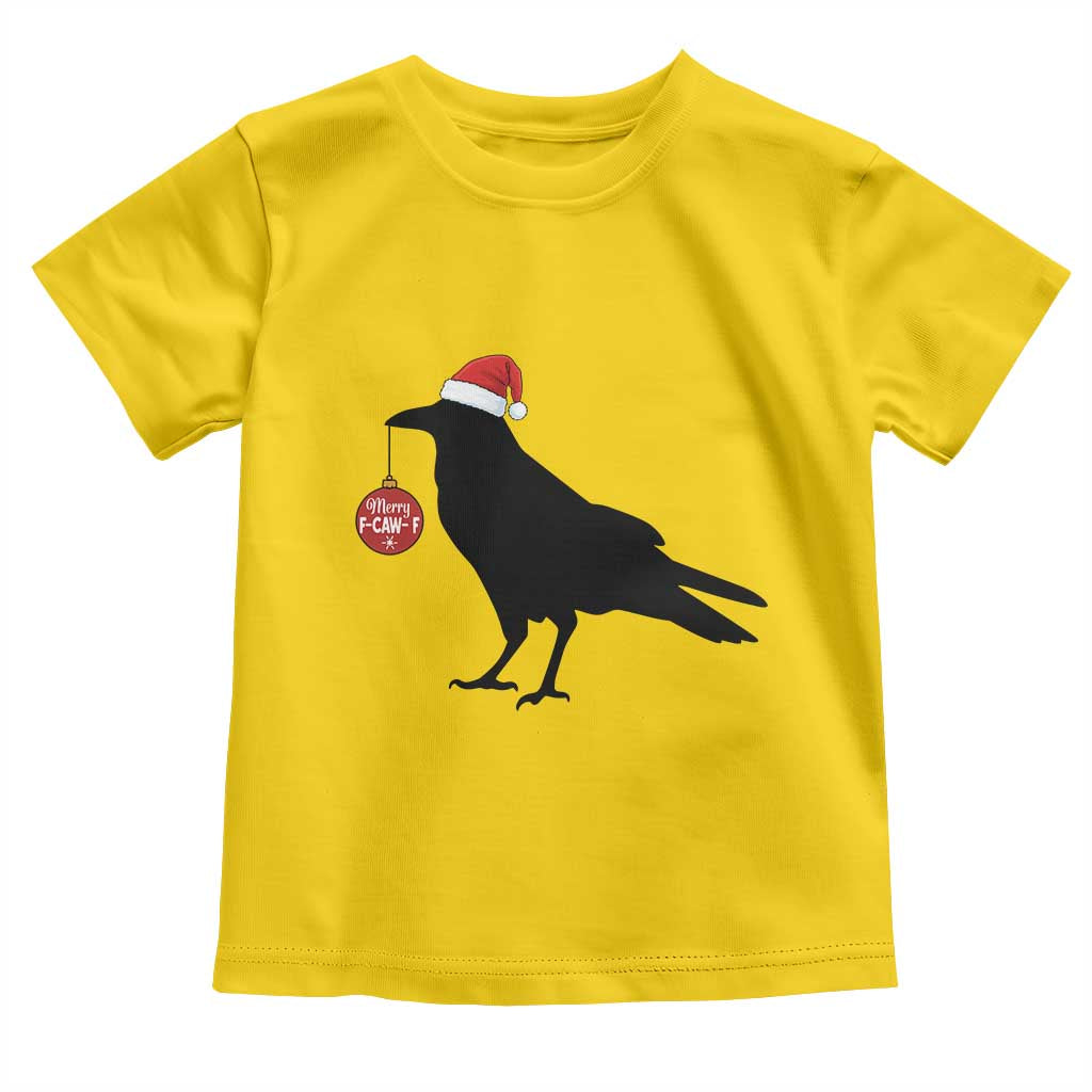 Christmas F Caw F Toddler T Shirt Funny Black Crow Merry Xmas - Wonder Print Shop
