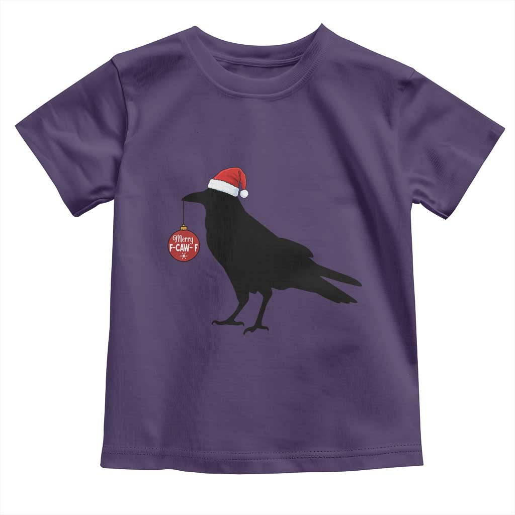 Christmas F Caw F Toddler T Shirt Funny Black Crow Merry Xmas - Wonder Print Shop