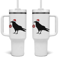 Christmas F Caw F Tumbler With Handle Funny Black Crow Merry Xmas - Wonder Print Shop