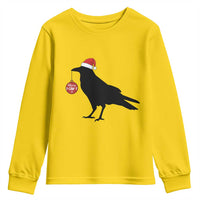 Christmas F Caw F Youth Sweatshirt Funny Black Crow Merry Xmas - Wonder Print Shop