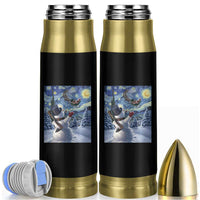 Christmas Snowman Starry Night Bullet Tumbler - Wonder Print Shop