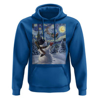 Christmas Snowman Starry Night Hoodie - Wonder Print Shop