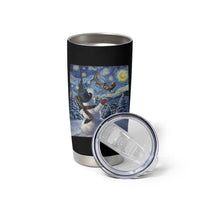 Christmas Snowman Starry Night Tumbler Cup - Wonder Print Shop