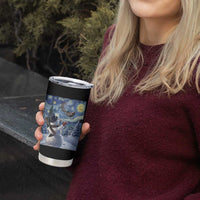 Christmas Snowman Starry Night Tumbler Cup - Wonder Print Shop