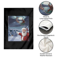 Funny Santa With Bigfoot Selfie Christmas Garden Flag - Wonder Print Shop