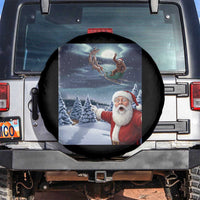 Funny Santa With Bigfoot Selfie Christmas Spare Tire Cover - Wonder Print Shop