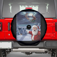 Funny Santa With Bigfoot Selfie Christmas Spare Tire Cover - Wonder Print Shop