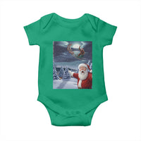 Funny Santa With Bigfoot Selfie Christmas Baby Onesie - Wonder Print Shop