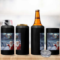 Funny Santa With Bigfoot Selfie Christmas 4 in 1 Can Cooler Tumbler - Wonder Print Shop