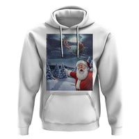 Funny Santa With Bigfoot Selfie Christmas Hoodie - Wonder Print Shop