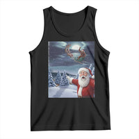 Funny Santa With Bigfoot Selfie Christmas Tank Top - Wonder Print Shop