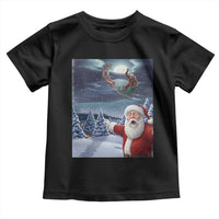Funny Santa With Bigfoot Selfie Christmas Toddler T Shirt - Wonder Print Shop