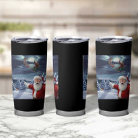 Funny Santa With Bigfoot Selfie Christmas Tumbler Cup - Wonder Print Shop