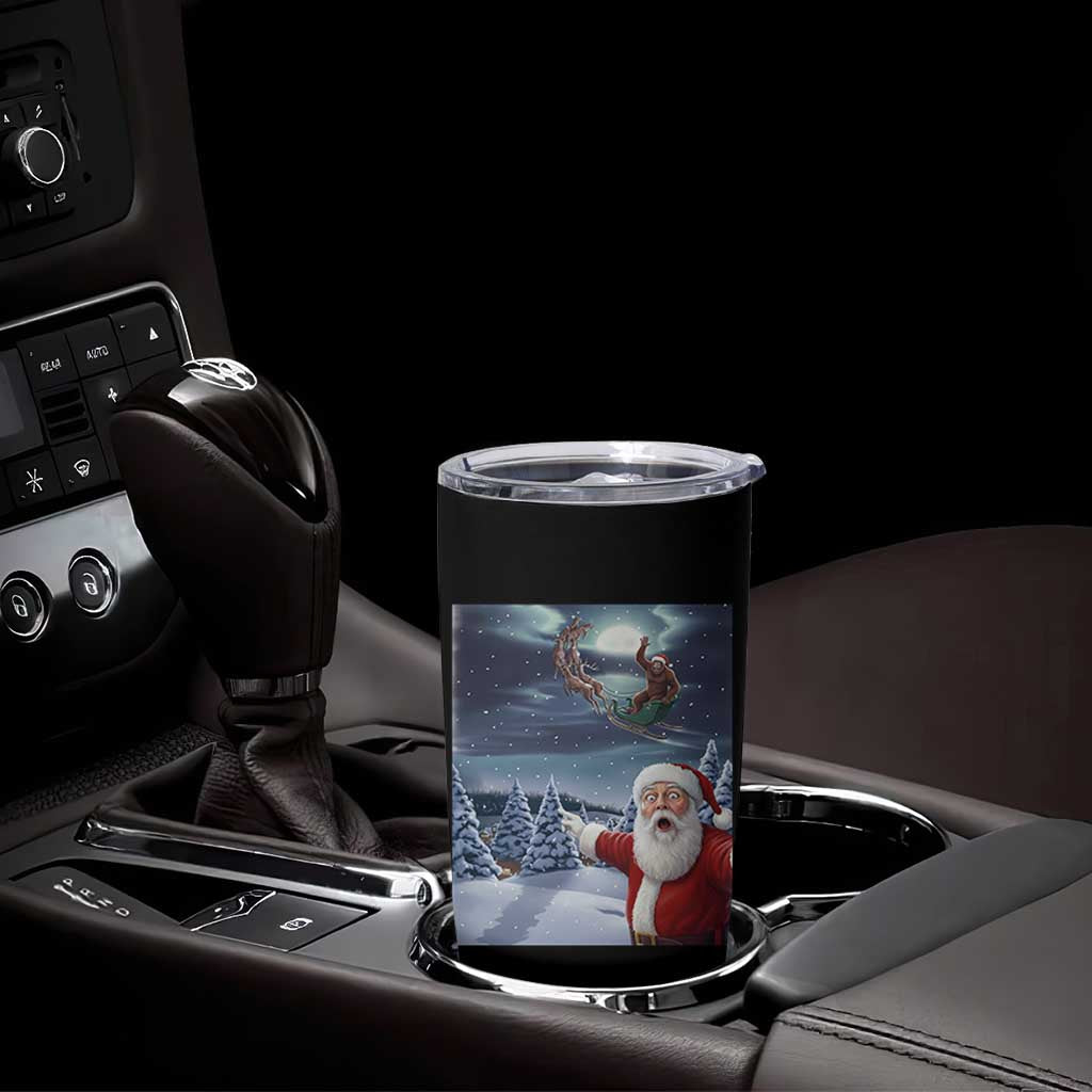 Funny Santa With Bigfoot Selfie Christmas Tumbler Cup - Wonder Print Shop