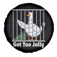 Funny Goose Christmas Spare Tire Cover Got Too Jolly - Wonder Print Shop